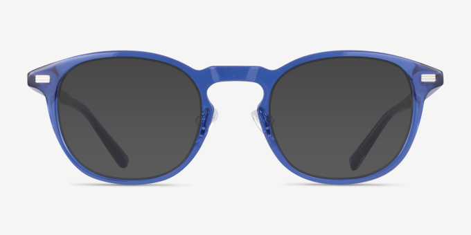 Splendor Bleu AcétateMontures de lunettes de vue d'EyeBuyDirect, Avec des Verres Teintés
