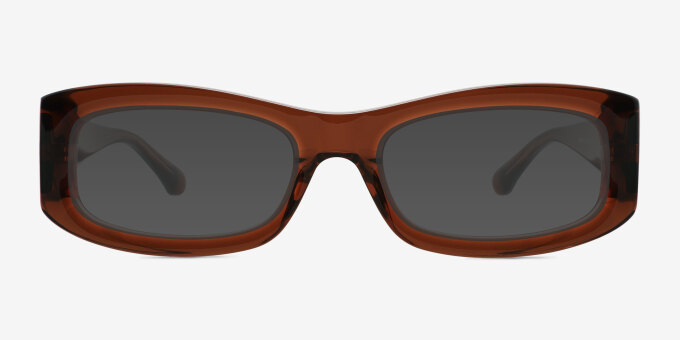 Folklore Brown Alternative MaterialsEyeglass Frames from EyeBuyDirect, with Tinted Lenses