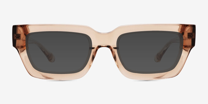 Vespera Brown Alternative MaterialsEyeglass Frames from EyeBuyDirect, with Tinted Lenses