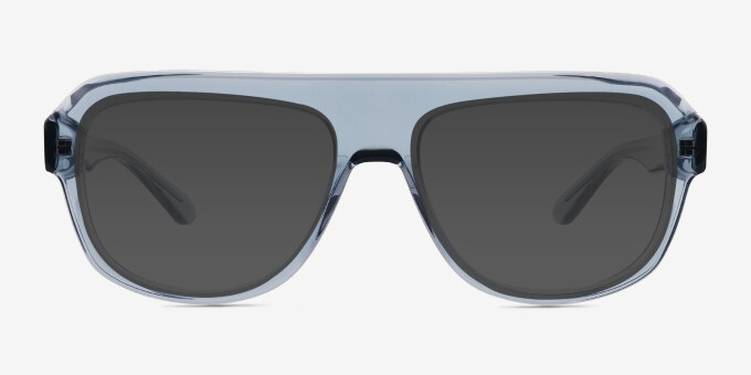 Mystic Bleu Matériaux biosourcésMontures de lunettes de vue d'EyeBuyDirect, Avec des Verres Teintés