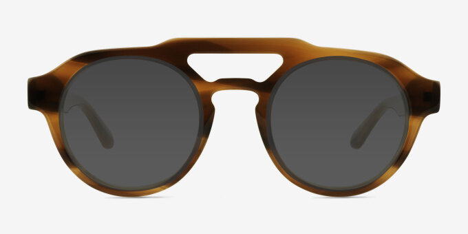 Reverie Striped Alternative MaterialsEyeglass Frames from EyeBuyDirect, with Tinted Lenses