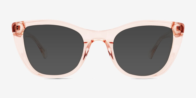 Odyssey Pink Alternative MaterialsEyeglass Frames from EyeBuyDirect, with Tinted Lenses