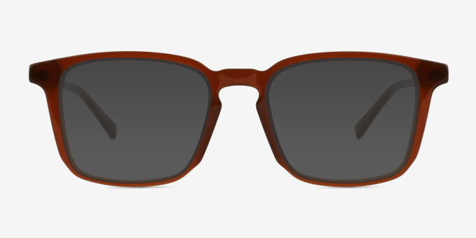 Astera Brown Alternative MaterialsEyeglass Frames from EyeBuyDirect, with Tinted Lenses