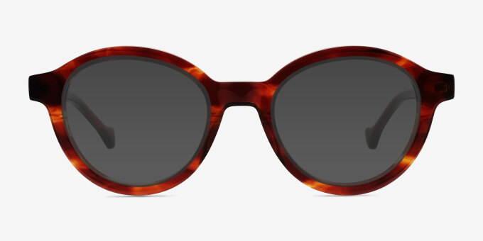Chadwick Tortoise Alternative MaterialsEyeglass Frames from EyeBuyDirect, with Tinted Lenses