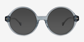 Ashford Bleu Acétate Montures de lunettes de vue d'EyeBuyDirect, with Tinted Lenses