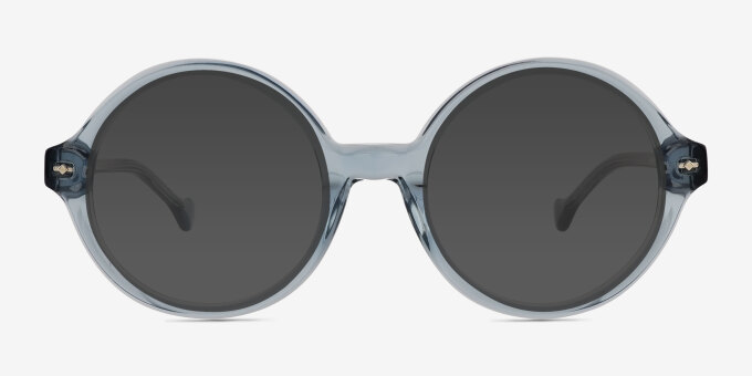 Ashford Bleu Matériaux biosourcésMontures de lunettes de vue d'EyeBuyDirect, Avec des Verres Teintés