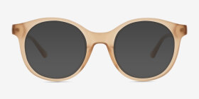 Hawkins Champagne Acétate Montures de lunettes de vue d'EyeBuyDirect, with Tinted Lenses