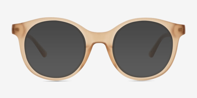 Hawkins Champagne Alternative MaterialsEyeglass Frames from EyeBuyDirect, with Tinted Lenses