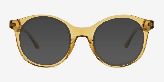 Hawkins Yellow Alternative MaterialsEyeglass Frames from EyeBuyDirect, with Tinted Lenses