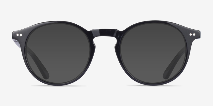 Envelope Black AcetateEyeglass Frames from EyeBuyDirect, with Tinted Lenses