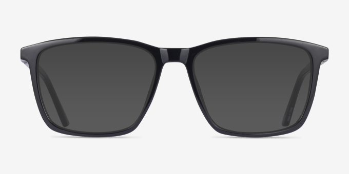 Tranquil Black PlasticEyeglass Frames from EyeBuyDirect, with Tinted Lenses