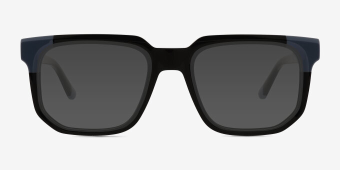 Nyx Black Blue AcétateMontures de lunettes de vue d'EyeBuyDirect, Avec des Verres Teintés