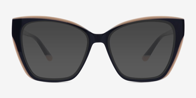 Elix Navy AcetateEyeglass Frames from EyeBuyDirect, with Tinted Lenses