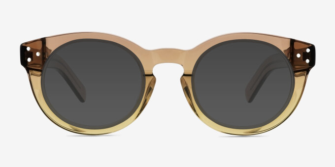 Morla Gradient Brown AcétateMontures de lunettes de vue d'EyeBuyDirect, Avec des Verres Teintés