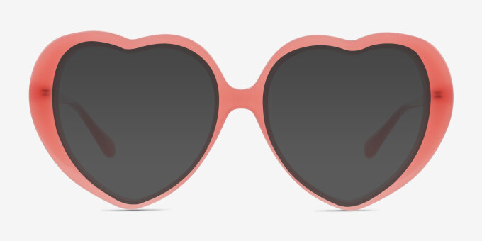 Suki Pink AcetateEyeglass Frames from EyeBuyDirect, with Tinted Lenses