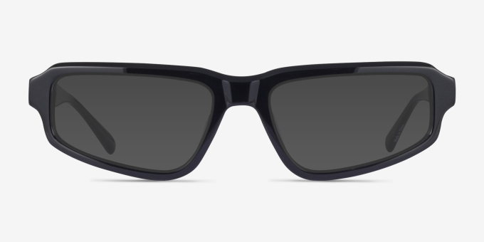 Pulse Black AcetateEyeglass Frames from EyeBuyDirect, with Tinted Lenses