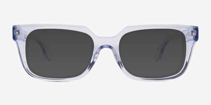 Kit Clear Blue AcétateMontures de lunettes de vue d'EyeBuyDirect, Avec des Verres Teintés