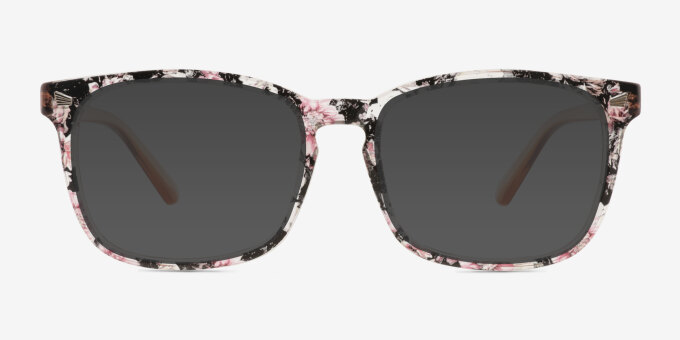 Uptown Floral PlasticEyeglass Frames from EyeBuyDirect, with Tinted Lenses