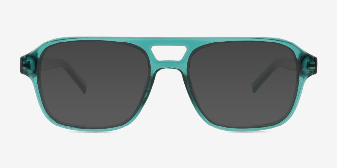 Conifer Teal Matériaux biosourcésMontures de lunettes de vue d'EyeBuyDirect, Avec des Verres Teintés