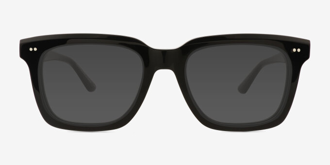 Kenna Black Alternative MaterialsEyeglass Frames from EyeBuyDirect, with Tinted Lenses