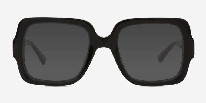 Koru Black Alternative MaterialsEyeglass Frames from EyeBuyDirect, with Tinted Lenses