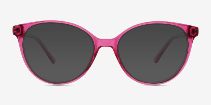 Tilia Purple Red Alternative MaterialsEyeglass Frames from EyeBuyDirect, with Tinted Lenses