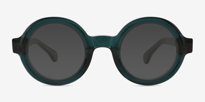 Pendleton Teal Matériaux biosourcésMontures de lunettes de vue d'EyeBuyDirect, Avec des Verres Teintés