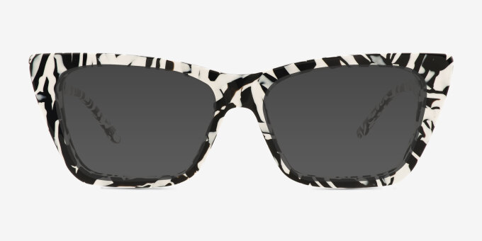 Celia Zebra Pattern Alternative MaterialsEyeglass Frames from EyeBuyDirect, with Tinted Lenses