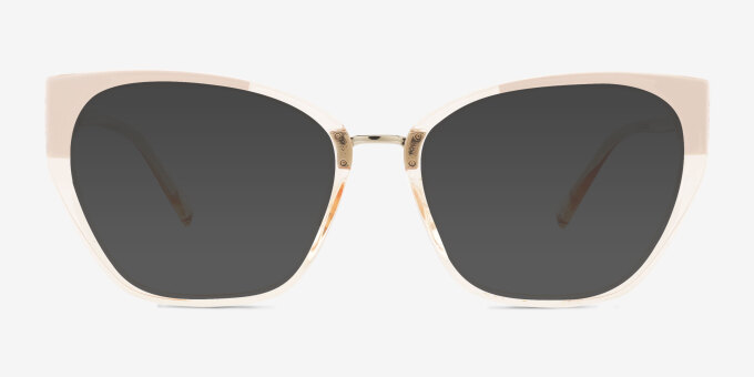 Lovelace Champaign Alternative MaterialsEyeglass Frames from EyeBuyDirect, with Tinted Lenses