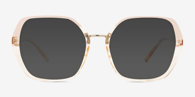 Darlington Champaign Pink Matériaux biosourcésMontures de lunettes de vue d'EyeBuyDirect, Avec des Verres Teintés