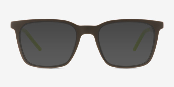 Accelerate Matte Gray Alternative MaterialsEyeglass Frames from EyeBuyDirect, with Tinted Lenses