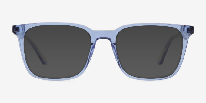Ambition Clear Blue Alternative MaterialsEyeglass Frames from EyeBuyDirect, with Tinted Lenses