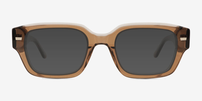 Hawke Brown Alternative MaterialsEyeglass Frames from EyeBuyDirect, with Tinted Lenses