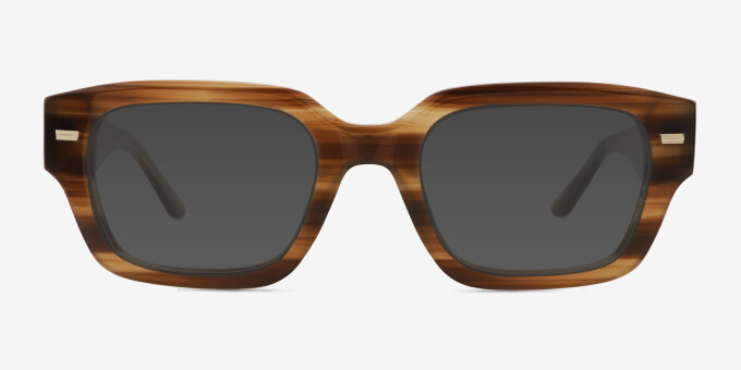 Hawke Striped Alternative MaterialsEyeglass Frames from EyeBuyDirect, with Tinted Lenses