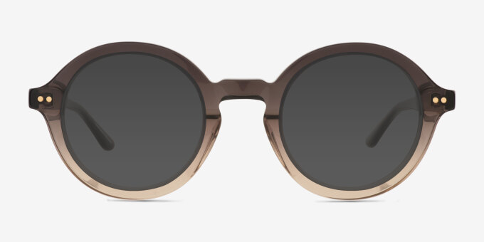 Grant Gray Brown Alternative MaterialsEyeglass Frames from EyeBuyDirect, with Tinted Lenses