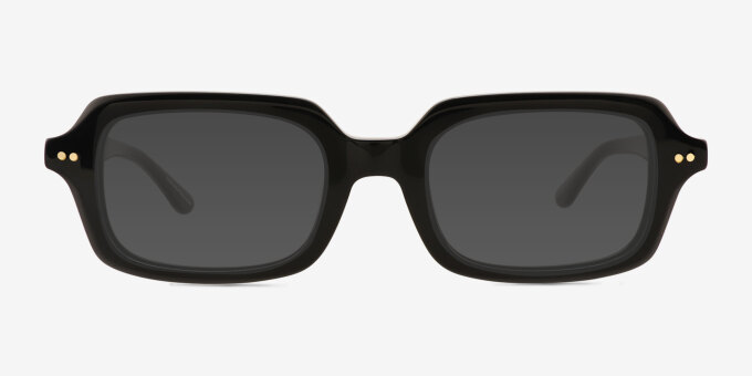 Reid Black Alternative MaterialsEyeglass Frames from EyeBuyDirect, with Tinted Lenses