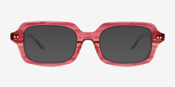 Reid Striped Purple Alternative MaterialsEyeglass Frames from EyeBuyDirect, with Tinted Lenses