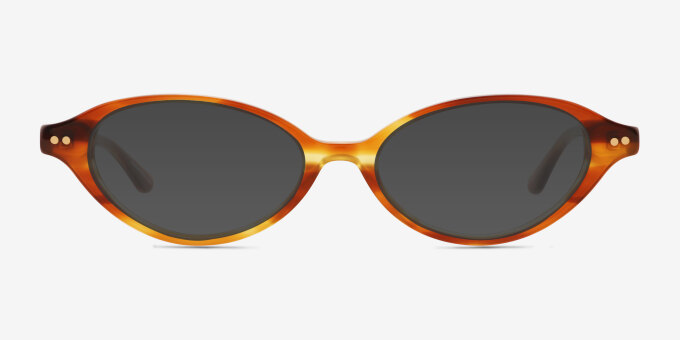 Burke Tortoise Alternative MaterialsEyeglass Frames from EyeBuyDirect, with Tinted Lenses