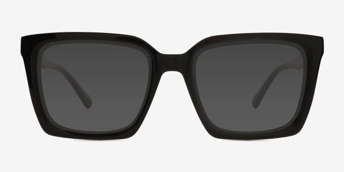 Mullen Black Alternative MaterialsEyeglass Frames from EyeBuyDirect, with Tinted Lenses