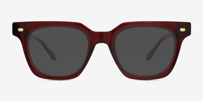 Winthrop Red Alternative MaterialsEyeglass Frames from EyeBuyDirect, with Tinted Lenses