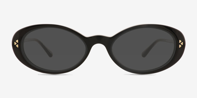 Jetta Black Alternative MaterialsEyeglass Frames from EyeBuyDirect, with Tinted Lenses