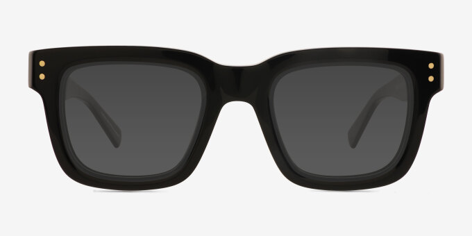 Jam Black Alternative MaterialsEyeglass Frames from EyeBuyDirect, with Tinted Lenses