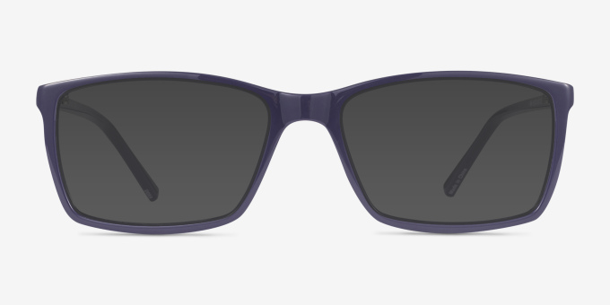 Sterling Purple PlasticEyeglass Frames from EyeBuyDirect, with Tinted Lenses
