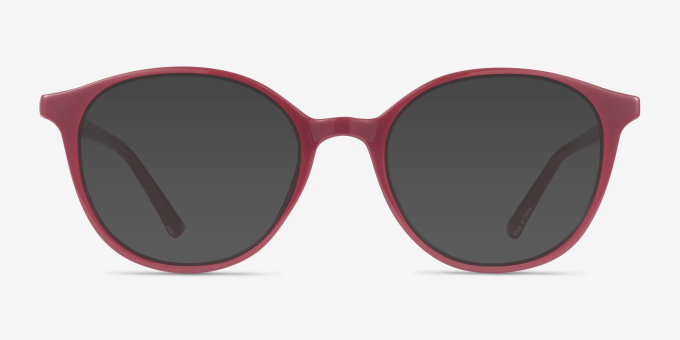 Adrian Burgundy PlastiqueMontures de lunettes de vue d'EyeBuyDirect, Avec des Verres Teintés