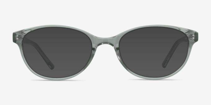 Air Green PlasticEyeglass Frames from EyeBuyDirect, with Tinted Lenses