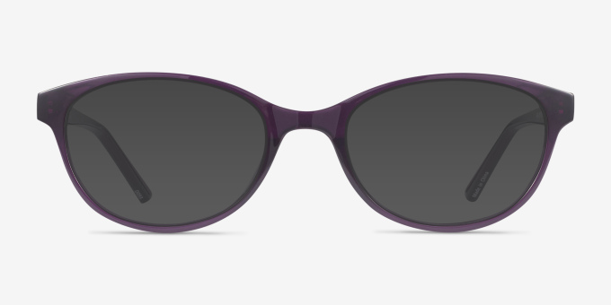Air Violet PlastiqueMontures de lunettes de vue d'EyeBuyDirect, Avec des Verres Teintés