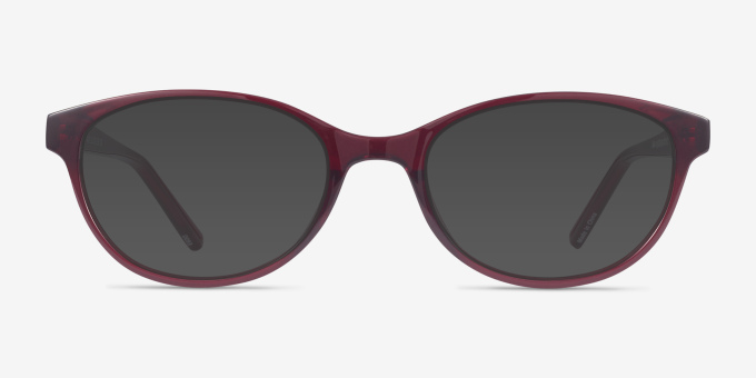 Air Red PlasticEyeglass Frames from EyeBuyDirect, with Tinted Lenses