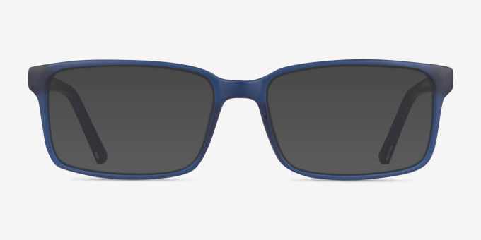 Apex Bleu PlastiqueMontures de lunettes de vue d'EyeBuyDirect, Avec des Verres Teintés