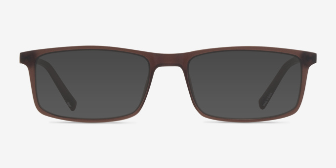 Bowen Brown PlasticEyeglass Frames from EyeBuyDirect, with Tinted Lenses