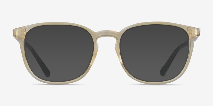 Chandler Yellow PlasticEyeglass Frames from EyeBuyDirect, with Tinted Lenses